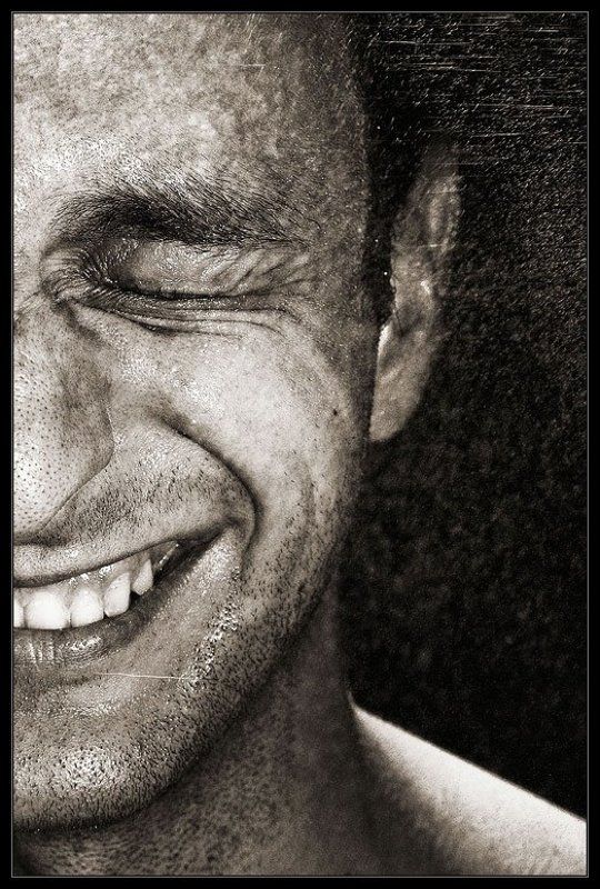 портрет, мужчина, лицо, половина, щетина, вода Half...  *2 фото превью