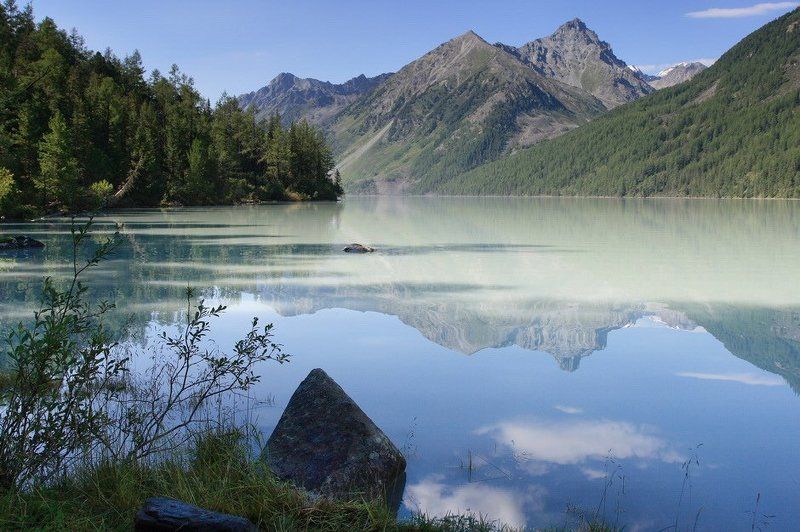 алтай, озеро, кучерлинское, утро Утро на Кучерлинском озере фото превью