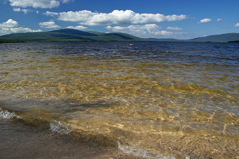кольский, большое, глубокое, озеро, вода, небо, сопки Кольский. Большое Глубокое озеро. (московской жаре посвящается) фото превью