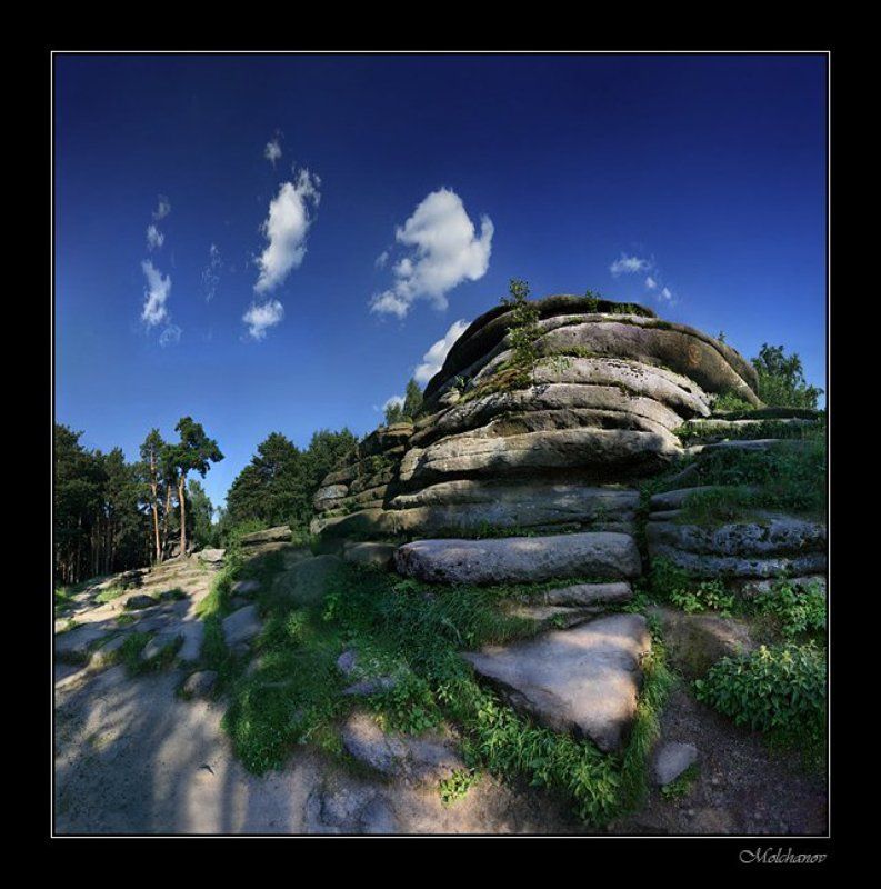 екатеринбург, панорама, горы, лес, сосны, облака, небо Каменные палатки фото превью