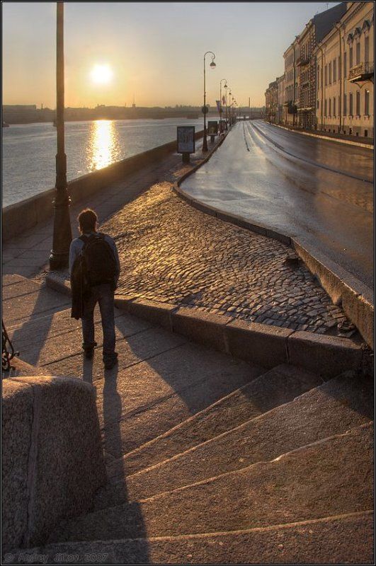 утро, рассвет, солнце, питер, алекс, город Встречая рассвет.. фото превью