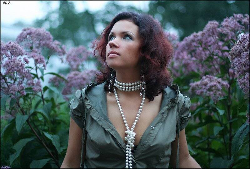 портрет, лена, девушка, розовый цвет, Петрова Мария