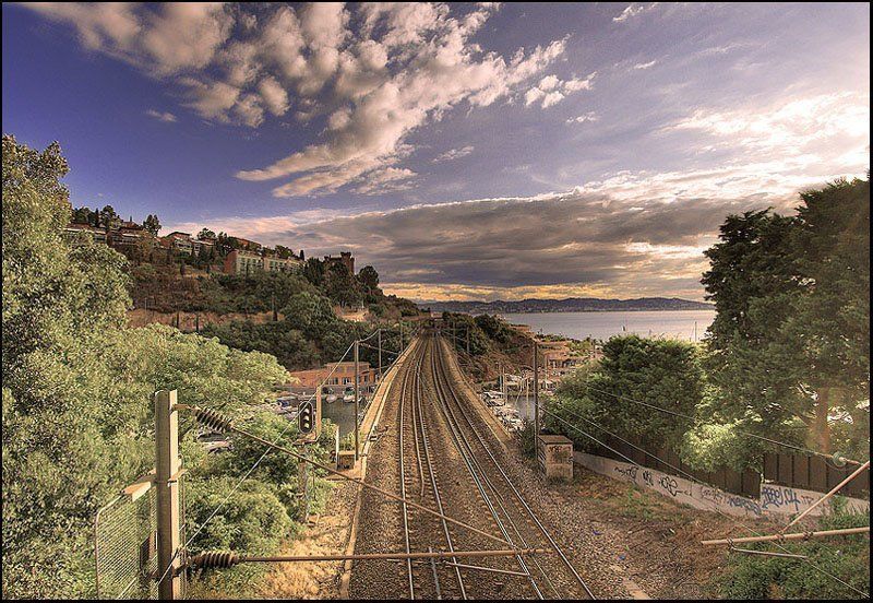 Дорога в небо, через море фото превью