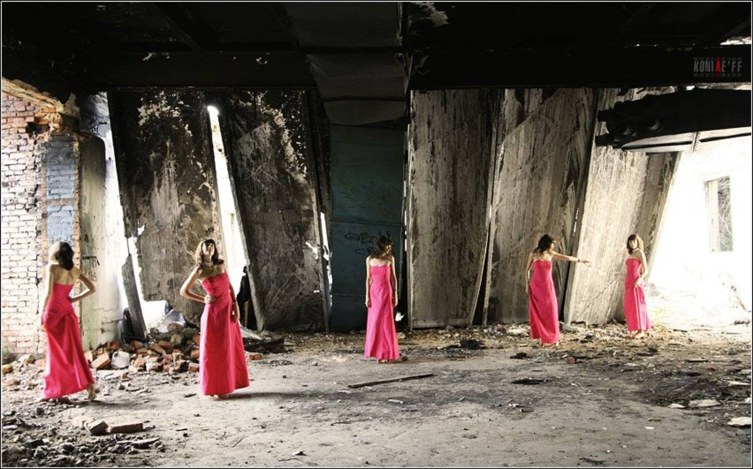 lady five девушка пять коллаж pink, koniae'ff