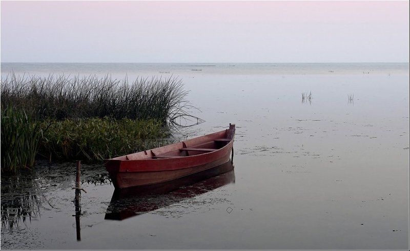 переславль, залесский, золотое, кольцо, лодка, озеро, плещеево Лишь только заря занималась... фото превью