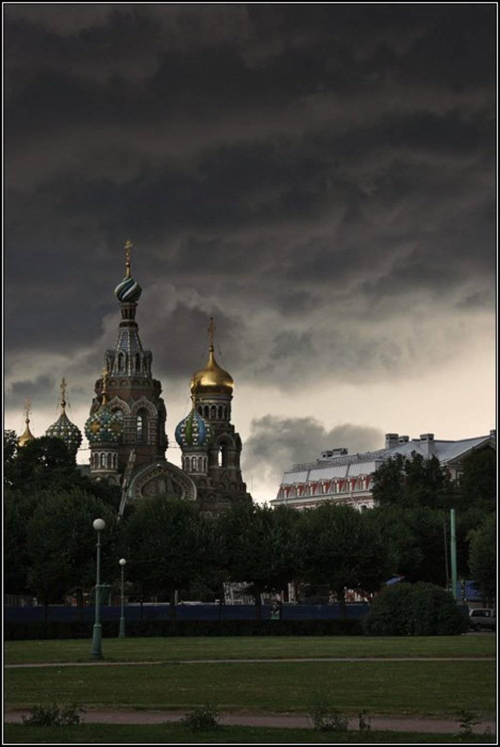 петербург, город, храм христа спасителя, церковь, купол, крест, храм, небо, туча, dyadyavasya, Дмитрий Шамин