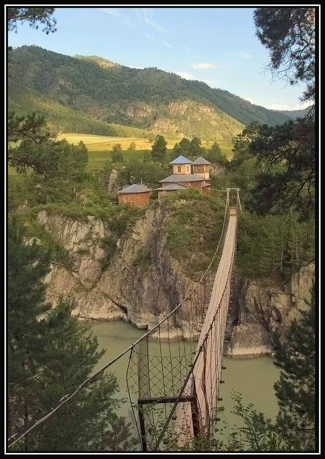 мост, горы, катунь , чемал, Алексей