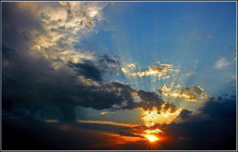 небо, солнце, облака Банальный сюжет фото превью