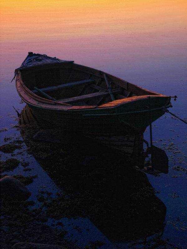 пейзаж, лодка, николай дмитрук