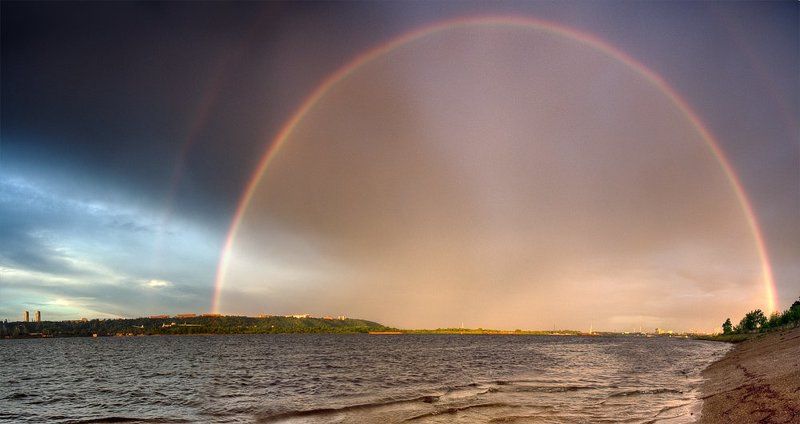 радуга, гроза, дождь, весна после грозы фото превью