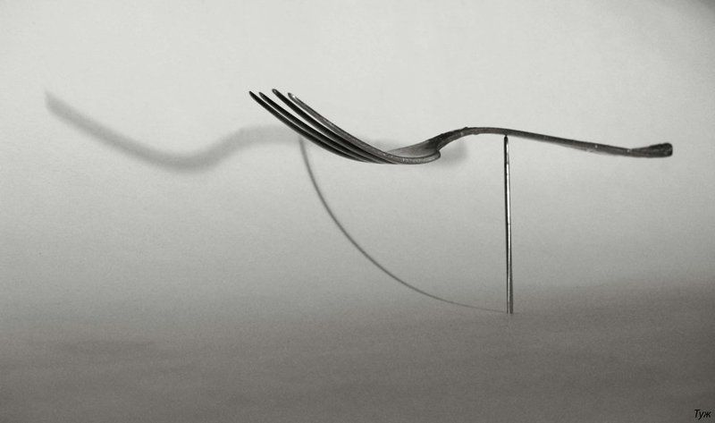 вилка+иголка \