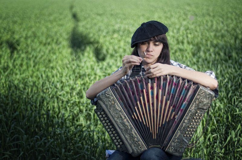 музыкант с гармошкой фото превью