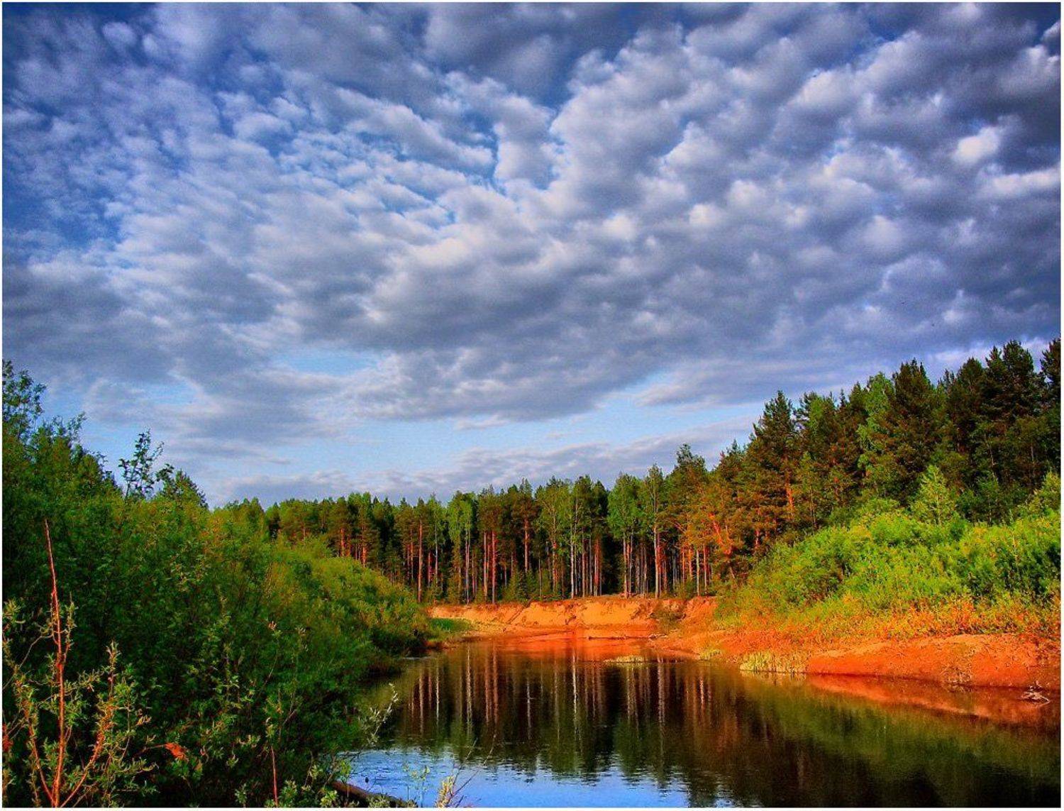 пейзаж,небо,река,лес,удмуртия, Андрей,любитель 35photo