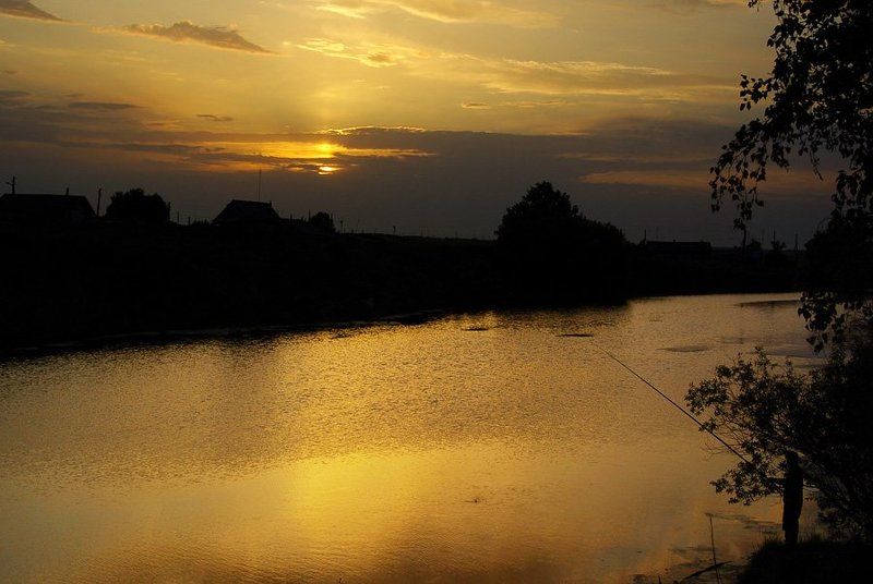 закат, природа, зауралье Закаты в Малиновке фото превью