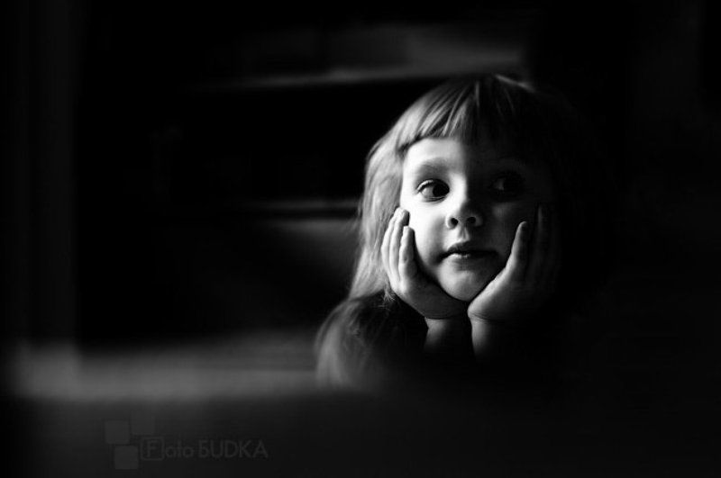 дети, портрет, чб ___ фото превью