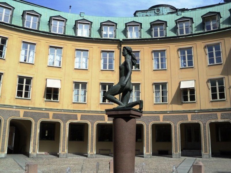 стокгольм. Дворик фото превью