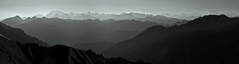 репост, ч/б, памир, поход. Такой разный Памир фото превью