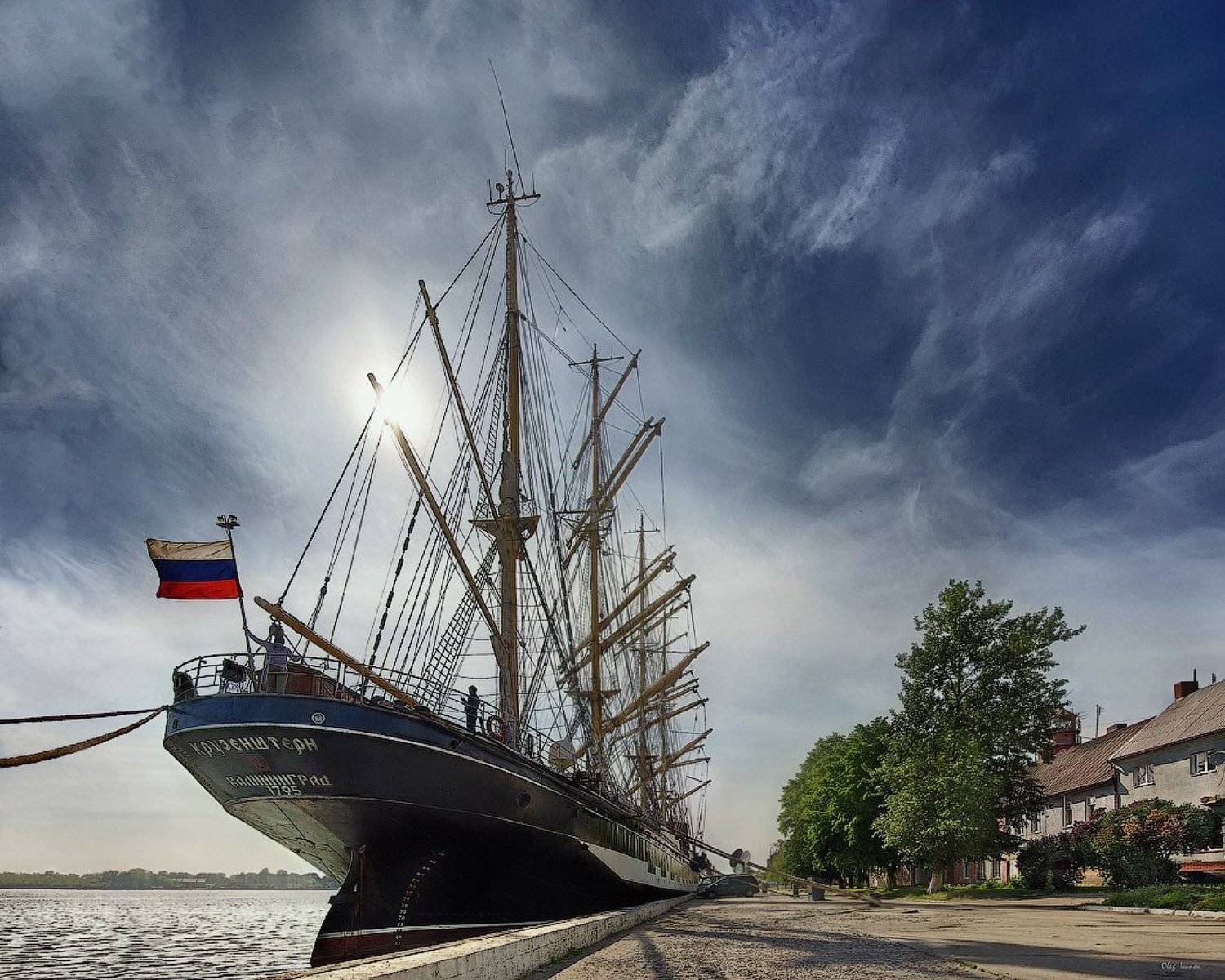 парусник, крузенштерн, море, балтика, балтийск, Олег Иванов