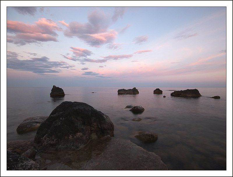 крым, симеиз, море, вечер, закат Морская вечерняя зарисовка фото превью