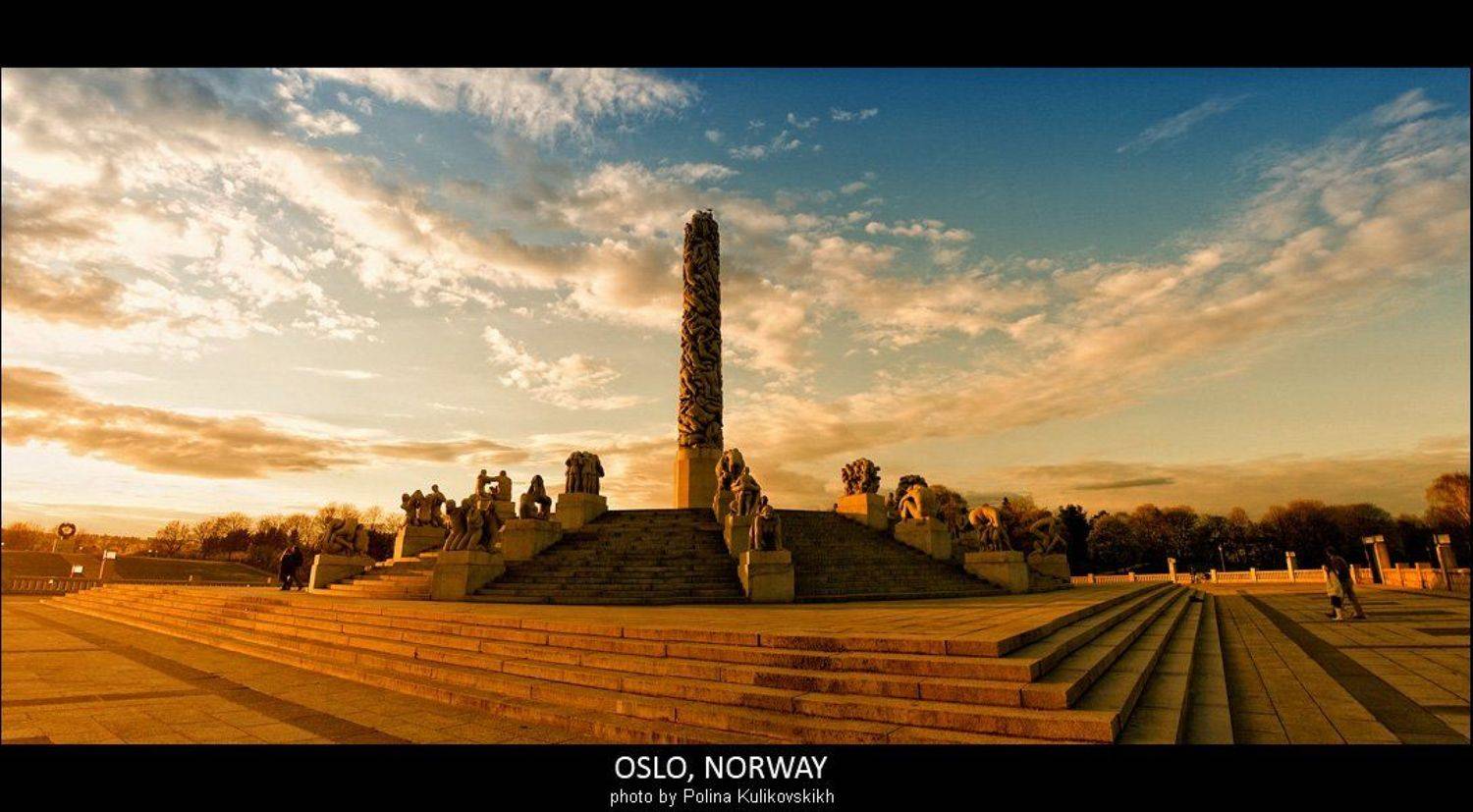 vigelandsparken, oslo, norway, Polina Helvete Kulikovskikh