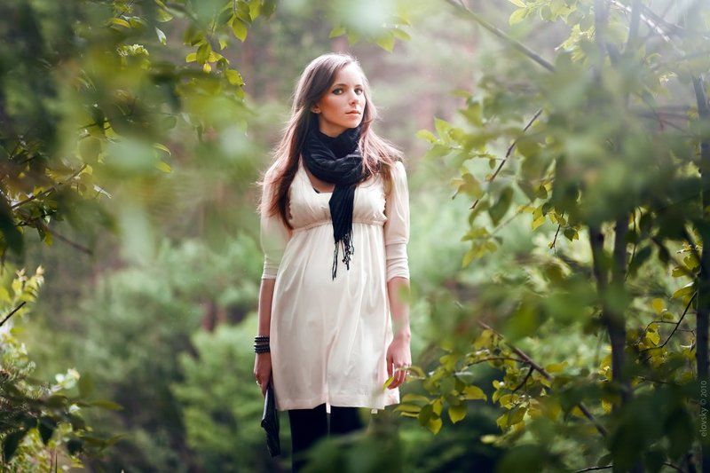 Молочное платье фото превью