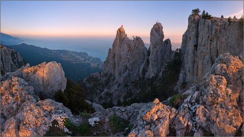 в последних лучах