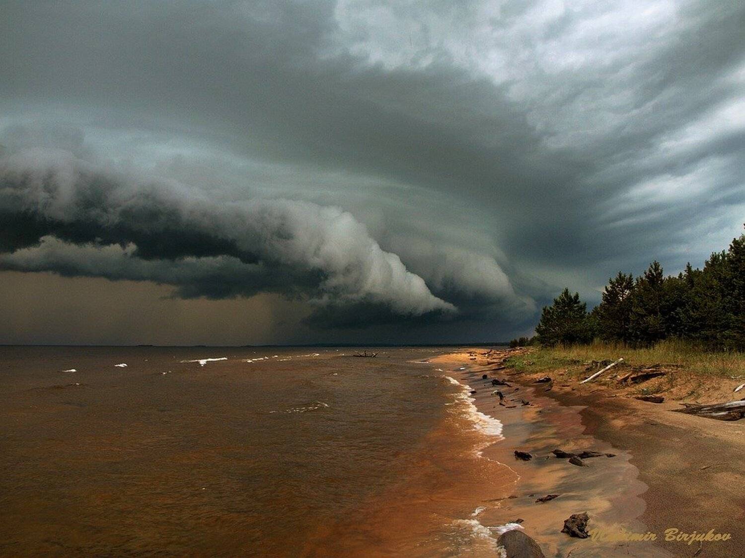 онежское озеро, гроза, Vladimir B