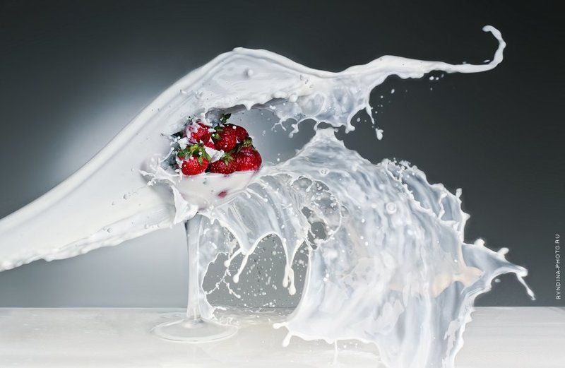 Клубника со сливками фото превью