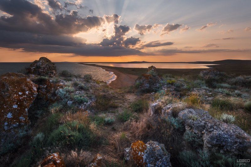 Вечер в заповеднике Опук фото превью