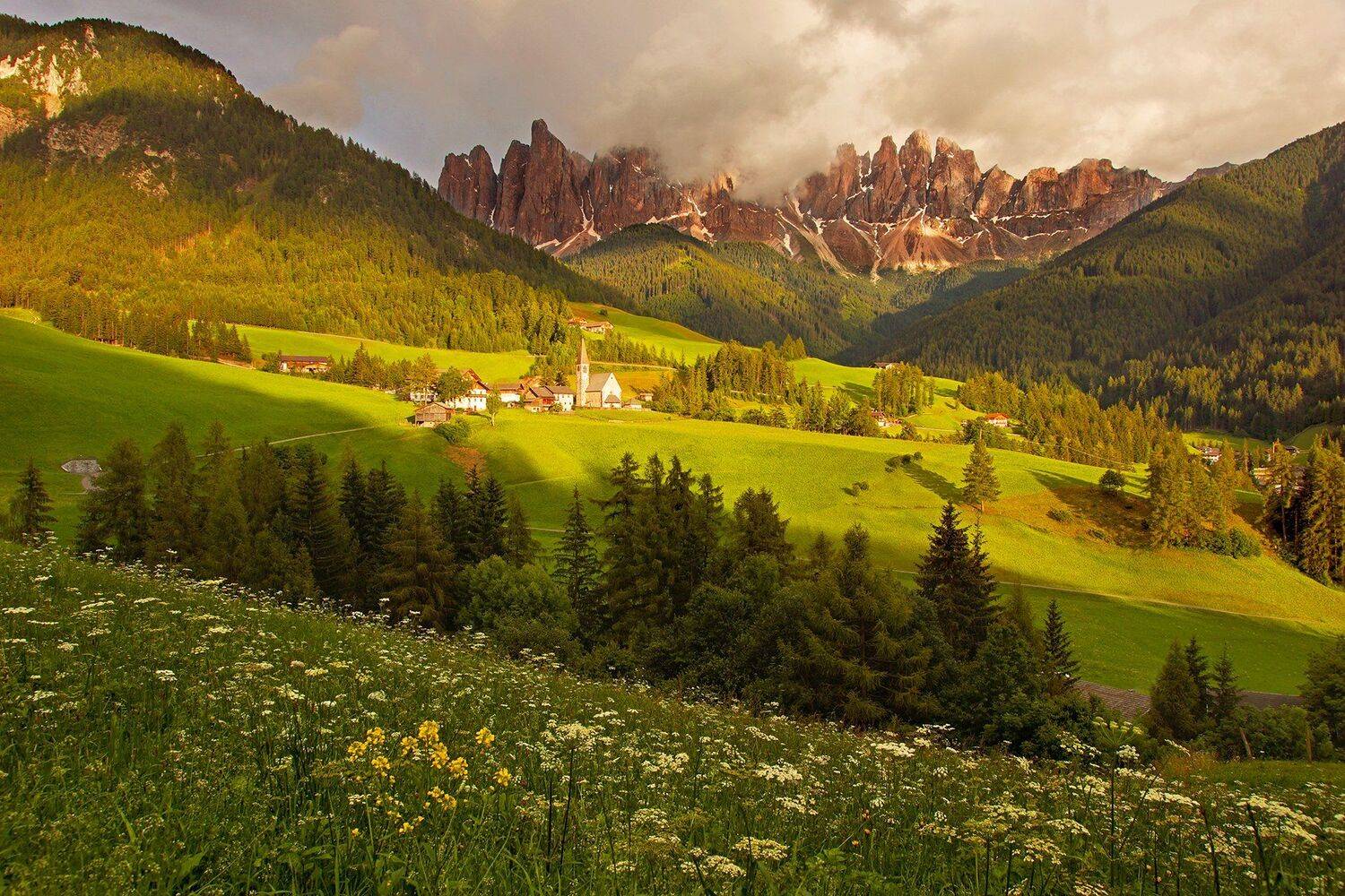 одуванчиковаядолина, доломиты, италия, Петр Косых