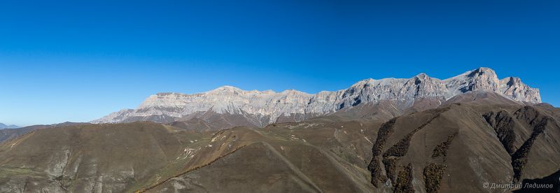 Чегем, осень 2016 с высоты 2000 метров над уровнем моря. фото превью