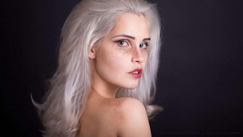 blonde freckless portrait art alexandr chuprina блондинка веснушки портрет арт александр чуприна Freckless Blondes фото превью