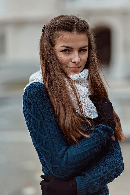 девушка,осень,парк,город,85мм Кристина фото превью