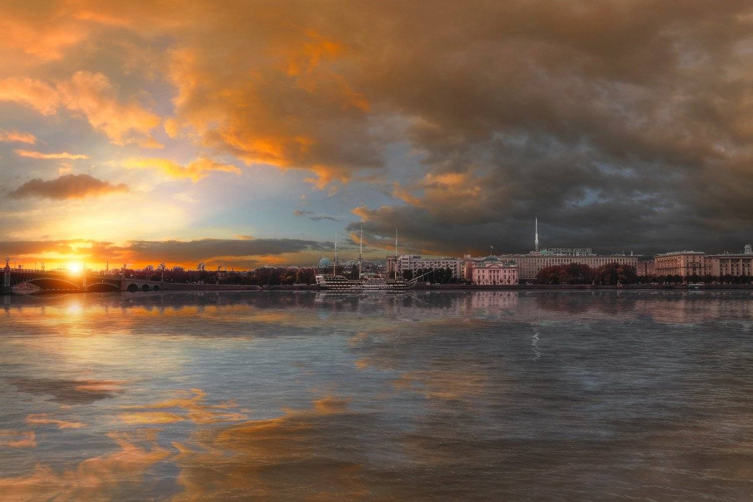 спб, осень, город, city, landscape, russia, россия, river, lake, cloud, sky, amazing,, Андрей Михайлов