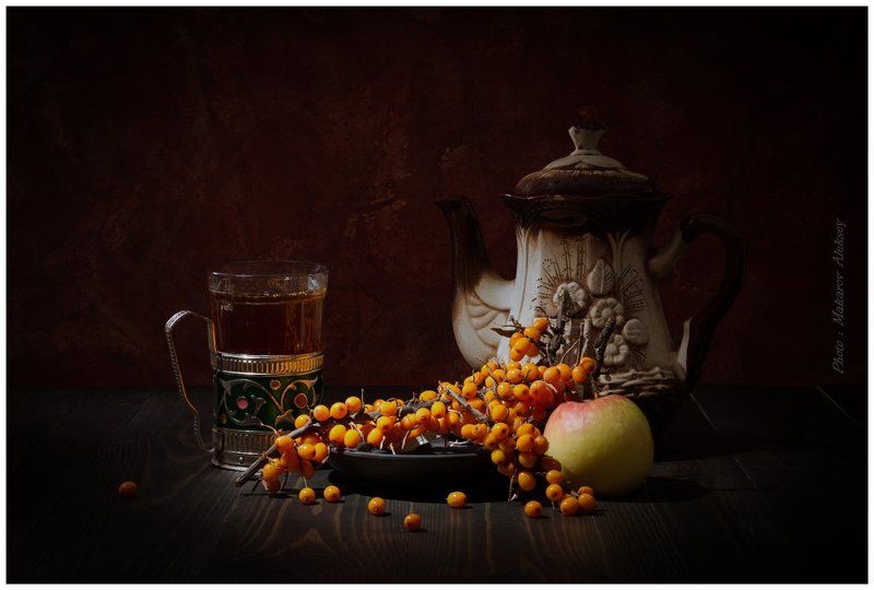 Чай с облепихой. фото превью