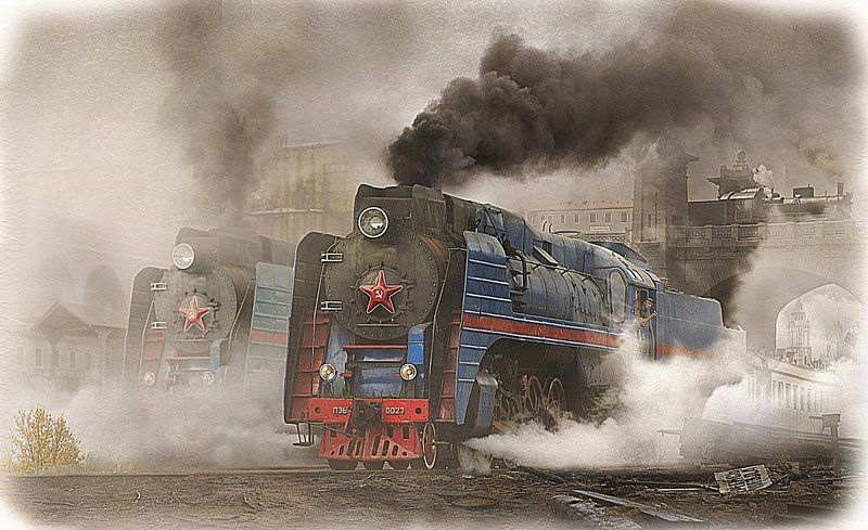 паровоз, серии, п36, 027, советский союз, родина 027 фото превью