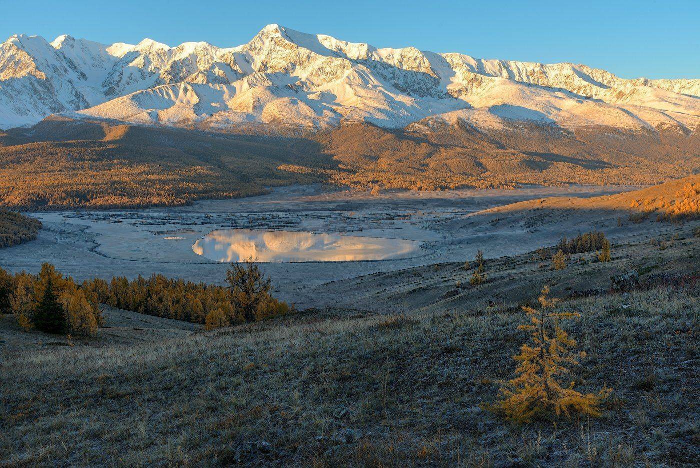пейзаж, горы, утро, рассвет, осень, лес, Dmitriy  Baginskiy