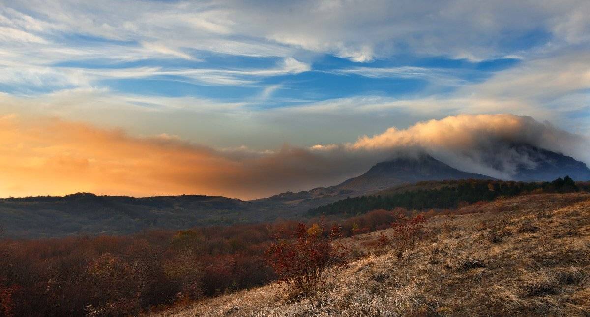 горы, осень, бештау, закат, Елена Брежицкая