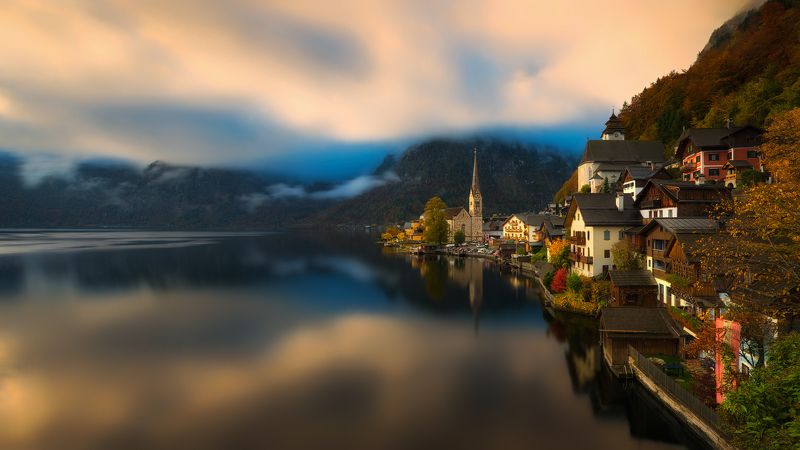 Autumn Morning in Hallstatt... фото превью