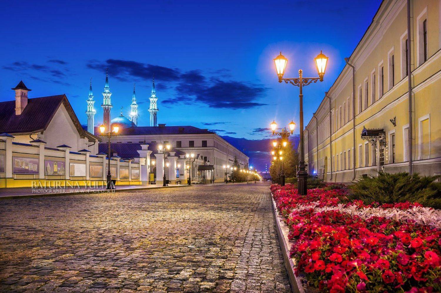 казань, казанский кремль, ночь, цветок, кул-шариф, Юлия Батурина