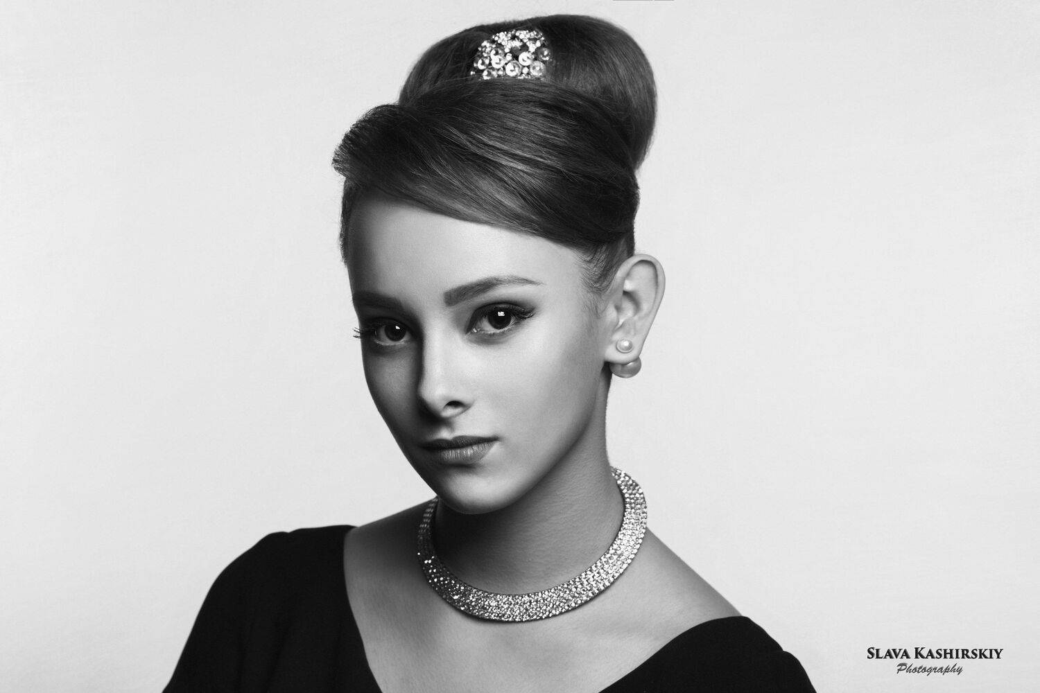 Алена, ч/б, стилизация, Слава Каширский