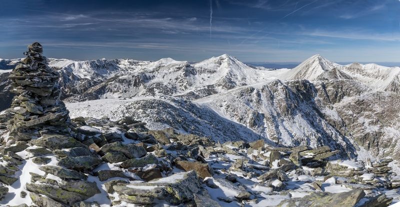 winter,snow,retezat mountains,peaks,sky Winter is coming фото превью