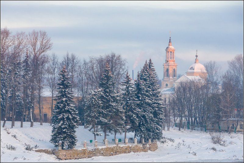 россия, тверская обл, торжок. Подморозило фото превью