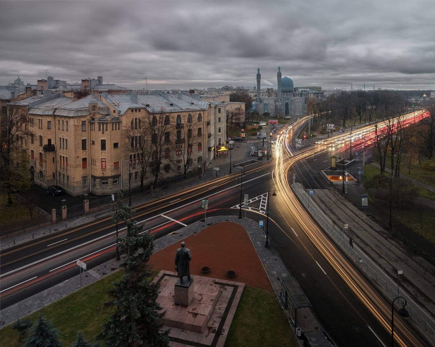 Крыша, город, мечеть, выдержка, urban exploration, Голубев Алексей