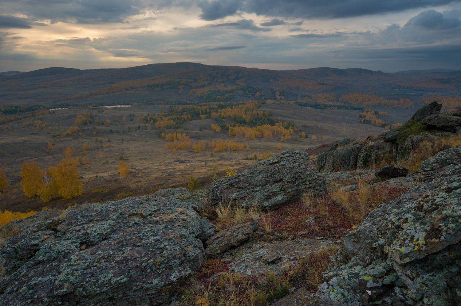 Башкирия, Урал, горы, осень, утро, рассвет, Виктор