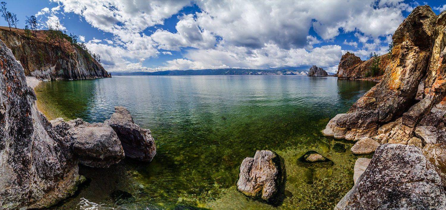 природа, пейзаж, озеро, байкал, сибирь, лето, бухта, остров, ольхон,, Альберт Беляев