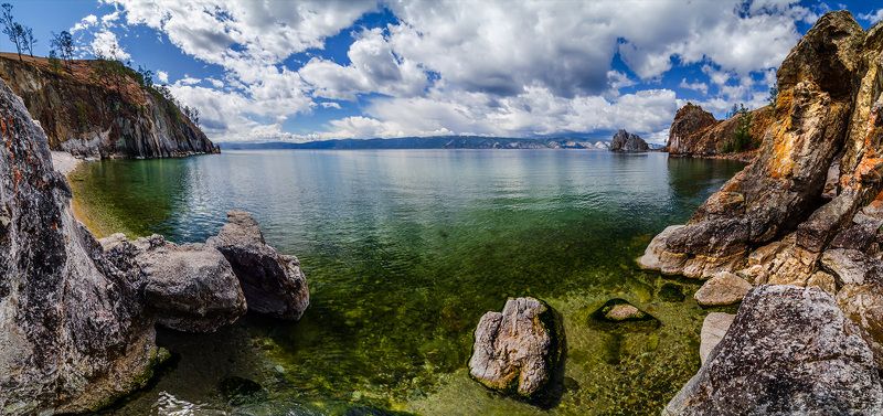 природа, пейзаж, озеро, байкал, сибирь, лето, бухта, остров, ольхон, Байкал фото превью