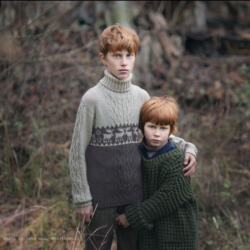 portrait, brothers, nature Brothers фото превью