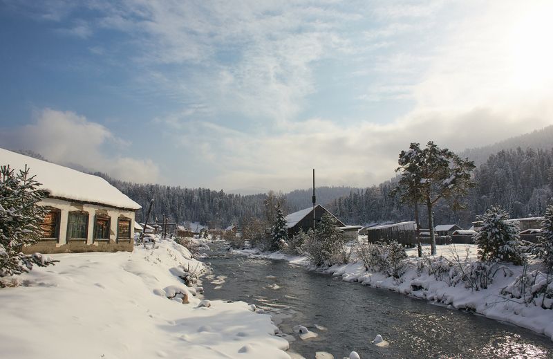 алтай, река, путешествие,зима,2016 р.Иогач фото превью