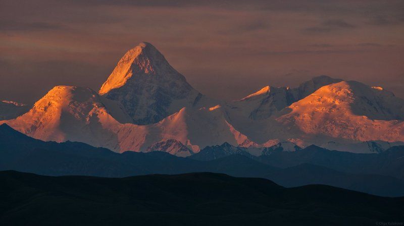 хан-тенгри, тянь-шань, горы, рассвет Хан-Тенгри фото превью
